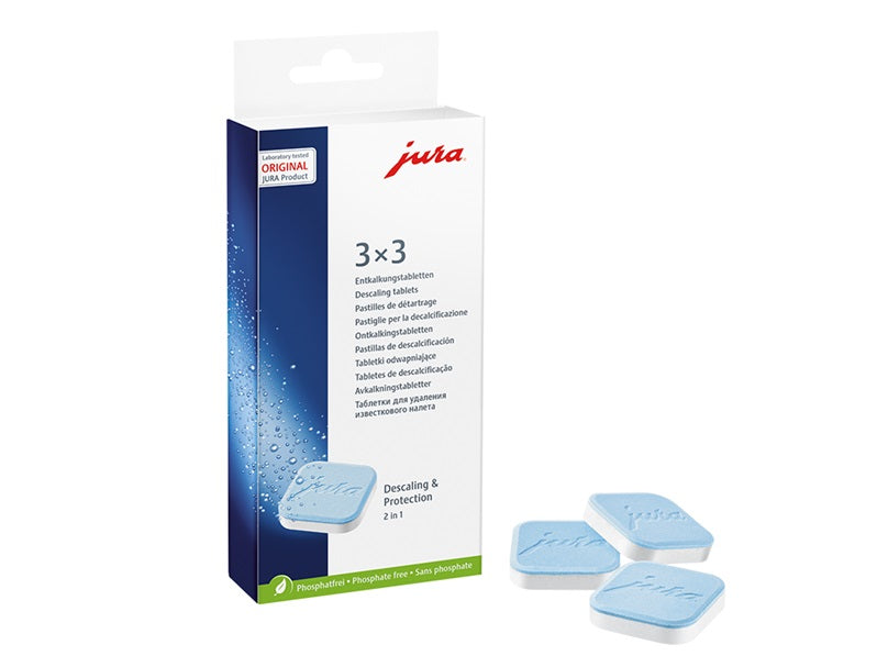 Jura Descaling, Cleaning Tablets with Claris Blue Water Filter Kit - La Cuisine International Parts